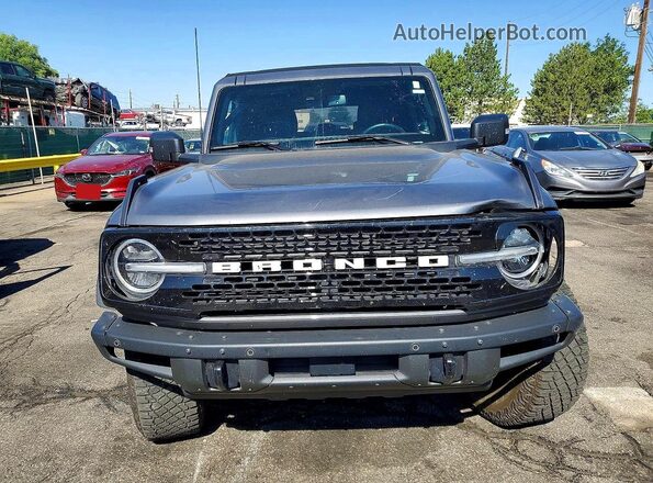 1FMEE5DP5PLB80141 2023 FORD BRONCO Gray Вид спереду