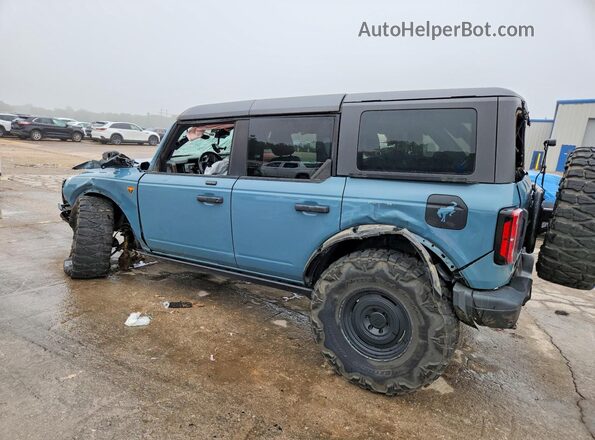 1FMEE5DP6MLA81372 2021 FORD BRONCO Blue Trasero izquierdo