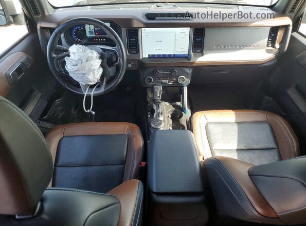 1FMEE5DP6MLA90332 2021 FORD BRONCO Blue Առջևի վահանակի տեսք