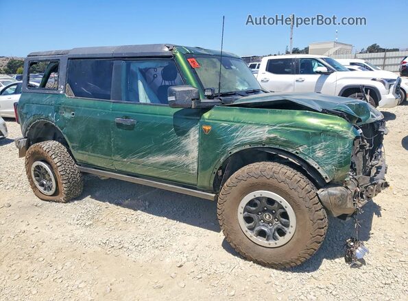 1FMEE5DP8NLA92004 2022 FORD BRONCO Green Front right