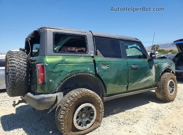 1FMEE5DP8NLA92004 2022 FORD BRONCO Green Rear right