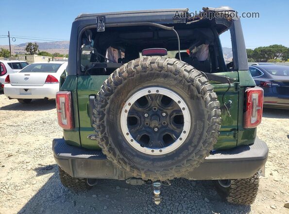 1FMEE5DP8NLA92004 2022 FORD BRONCO Green Rear view
