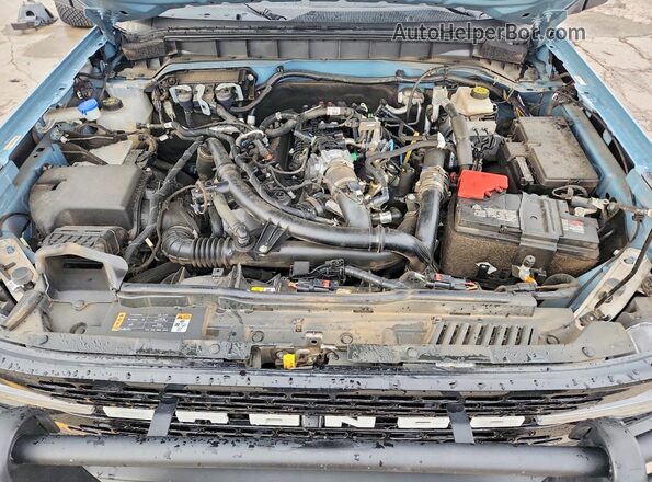 1FMEE5DP8PLB07443 2023 FORD BRONCO Teal Engine compartment view