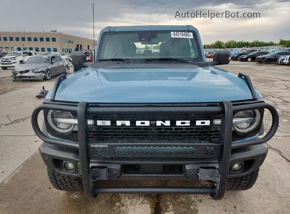 1FMEE5DP8PLB07443 2023 FORD BRONCO Teal Front view