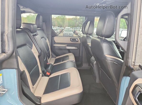 1FMEE5DP8PLB07443 2023 FORD BRONCO Teal Rear interior view