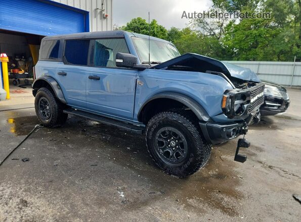 1FMEE5DP8PLB96379 2023 FORD BRONCO Blue Front right