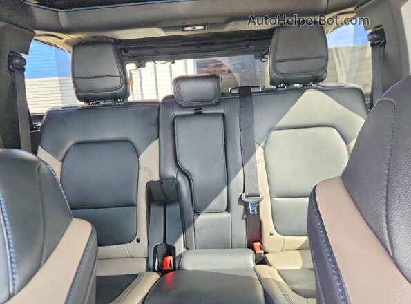 1FMEE5DP8PLB96379 2023 FORD BRONCO Blue Rear seats view