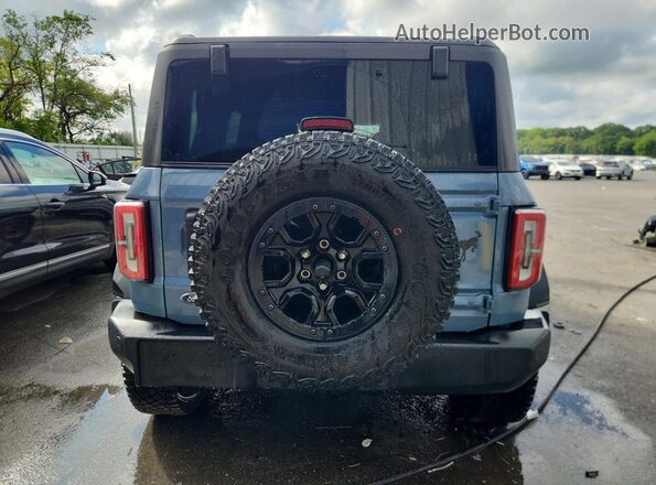 1FMEE5DP8PLB96379 2023 FORD BRONCO Blue Rear view
