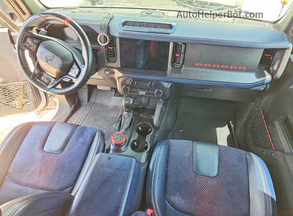 1FMEE5JR4PLB07364 2023 FORD BRONCO White Вид панелі приладів