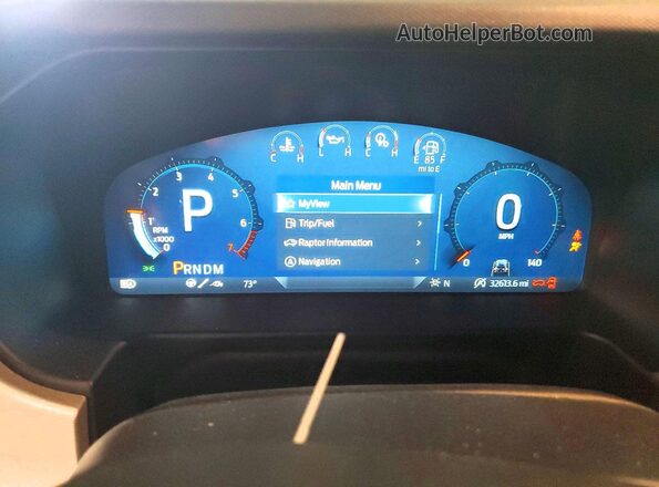 1FMEE5JR8PLB23700 2023 FORD BRONCO Белый Вид щитка приборов