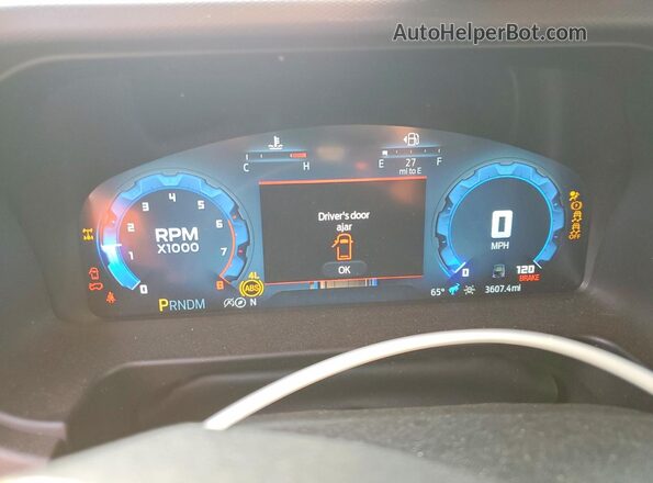 1FMEE7BH4TLB00054 2026 FORD BRONCO White Instrument cluster view