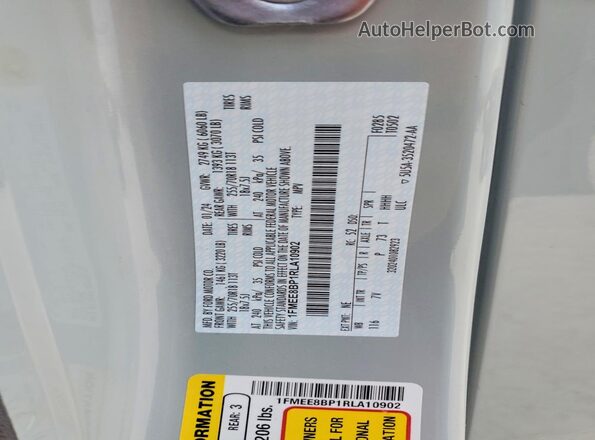 1FMEE8BP1RLA10902 2024 FORD BRONCO Gray Vista del compartimento del motor