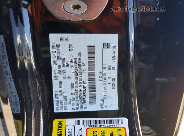 1FMEE8BP7SLB41371 2025 FORD BRONCO Black Вид наклейки з VIN-кодом