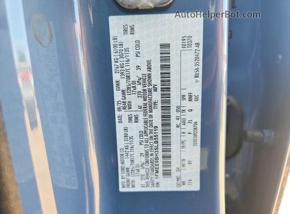 1FMEE9BH3SLB55119 2025 FORD BRONCO Синий Вид подкапотного пространства