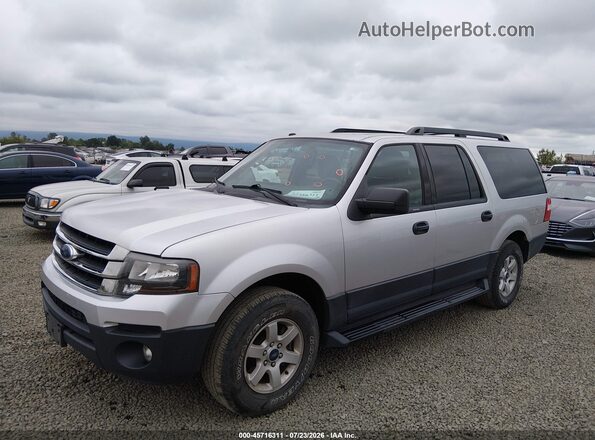 1FMJK1FTXHEA71125 2017 FORD EXPEDITION EL Silver Przód lewy