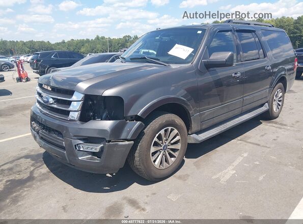 1FMJK1HT0HEA52564 2017 FORD EXPEDITION EL Gray Передня ліва чверть