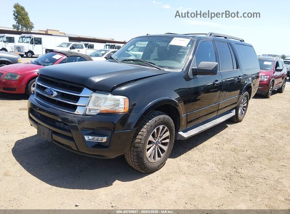 1FMJK1HT2HEA16729 2017 FORD EXPEDITION EL Black Front left
