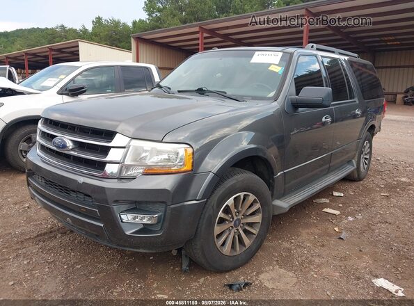 1FMJK1HT8HEA35544 2017 FORD EXPEDITION EL Gray Передня ліва чверть