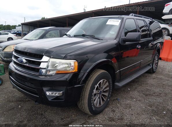 1FMJK1JT5GEF12908 2016 FORD EXPEDITION EL Black Առջևի ձախ երեք քառորդ տեսարան