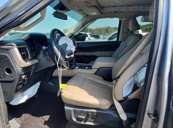1FMJK1JTXNEA28052 2022 FORD EXPEDITION Silver Widok wnętrza z przodu