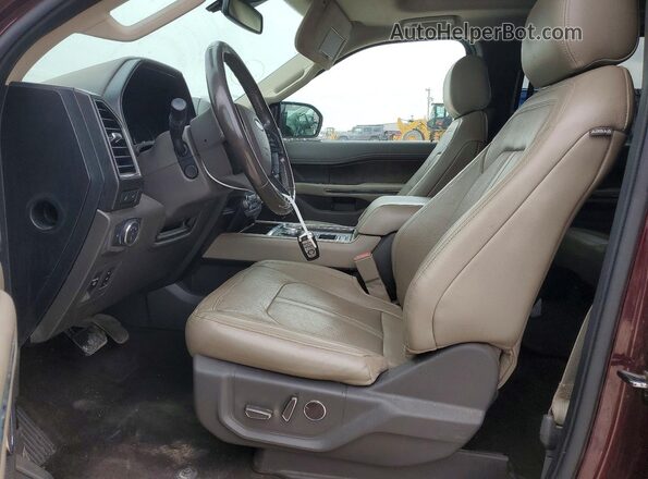 1FMJK1KT6LEA28349 2020 FORD EXPEDITION Maroon Вид салону спереду