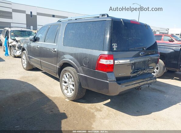 1FMJK1KT7GEF26257 2016 FORD EXPEDITION EL Gray Trasero izquierdo
