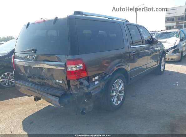 1FMJK1KT7GEF26257 2016 FORD EXPEDITION EL Gray Trasero derecho