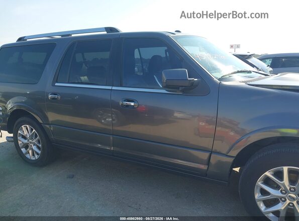 1FMJK1KT7GEF26257 2016 FORD EXPEDITION EL Gray Vista interior trasera