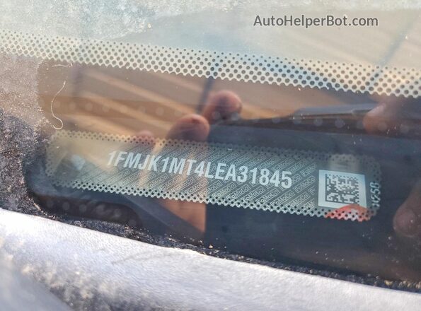 1FMJK1MT4LEA31845 2020 FORD EXPEDITION Black VIN კოდის სტიკერის ხედი