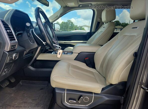 1FMJK1MTXLEA00910 2020 FORD EXPEDITION Gray Widok wnętrza z przodu