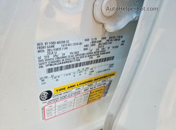 1FMJK2A89REB11706 2024 FORD EXPEDITION White Սալոնի 360 աստիճան տեսք