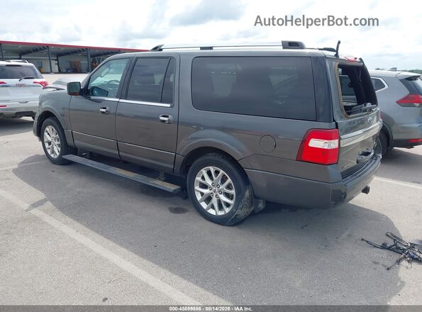 1FMJK2AT0HEA83507 2017 FORD EXPEDITION EL Gray Trasero izquierdo
