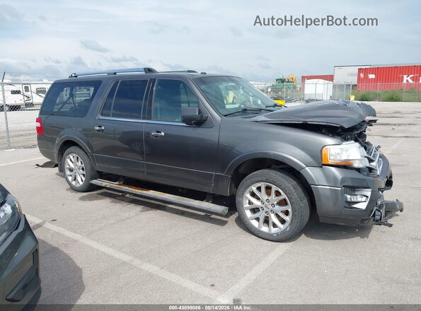 1FMJK2AT0HEA83507 2017 FORD EXPEDITION EL Gray Vista interior trasera