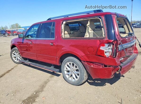 1FMJK2AT3HEA09157 2017 FORD EXPEDITION Red უკანა მარცხენა