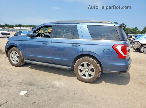 1FMJU1HT4JEA07868 2018 FORD EXPEDITION Синий Задняя левая четверть
