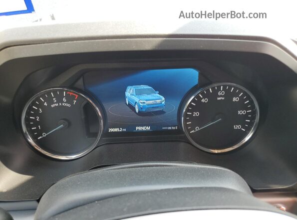 1FMJU1HT4NEA56381 2022 FORD EXPEDITION Blue Instrument cluster view