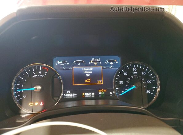 1FMJU1HT6KEA62081 2019 FORD EXPEDITION Red Widok zestawu wskaźników