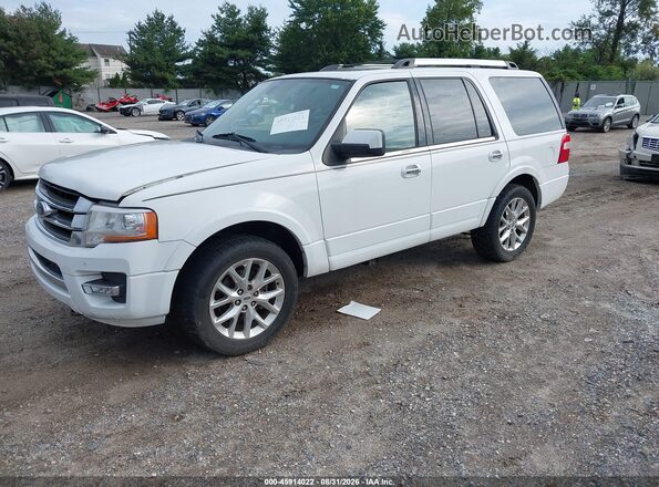 1FMJU2AT7GEF09024 2016 FORD EXPEDITION White წინა მარცხენა ხედი სამი მეოთხედიდან