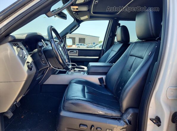 1FMJU2ATXHEA44529 2017 FORD EXPEDITION White Widok wnętrza z przodu