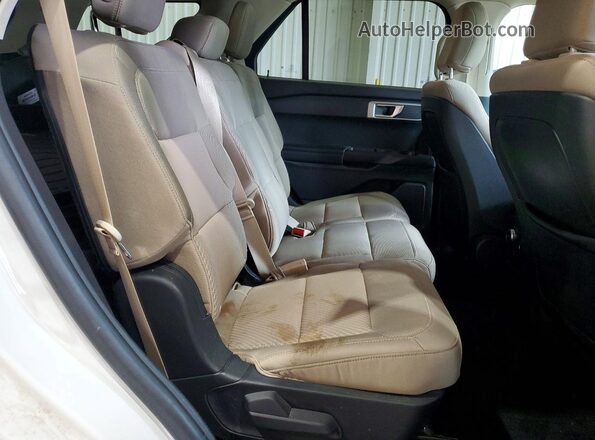 1FMSK7BH2LGB30500 2020 FORD EXPLORER White Widok wnętrza z tyłu