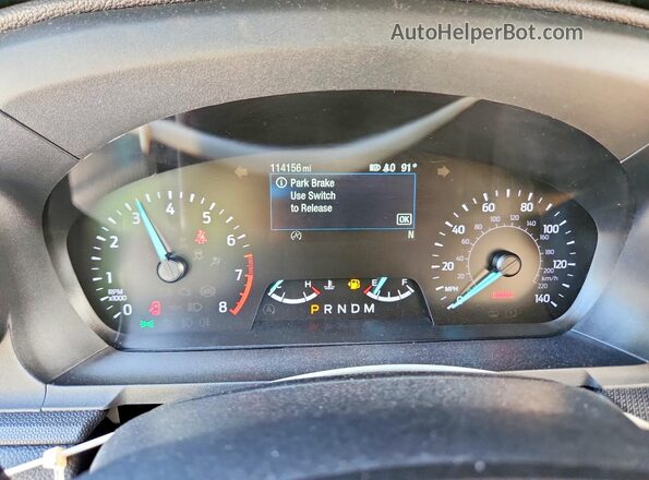 1FMSK7BH8LGC99582 2020 FORD EXPLORER White Вид щитка приладів