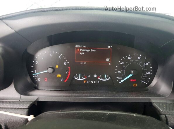 1FMSK7BH9MGB28020 2021 FORD EXPLORER White Widok zestawu wskaźników