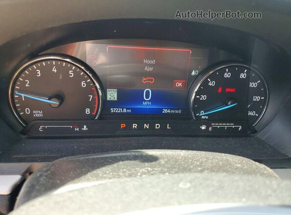1FMSK7DH0NGC51834 2022 FORD EXPLORER Black Instrument cluster view