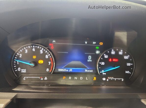 1FMSK7DH1MGA33223 2021 FORD EXPLORER White Instrument cluster view