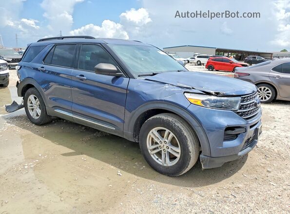 1FMSK7DH1MGA70742 2021 FORD EXPLORER Blue Front right
