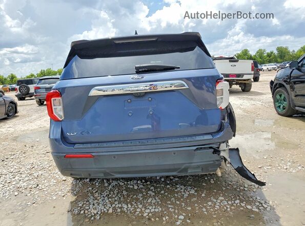 1FMSK7DH1MGA70742 2021 FORD EXPLORER Blue Rear view