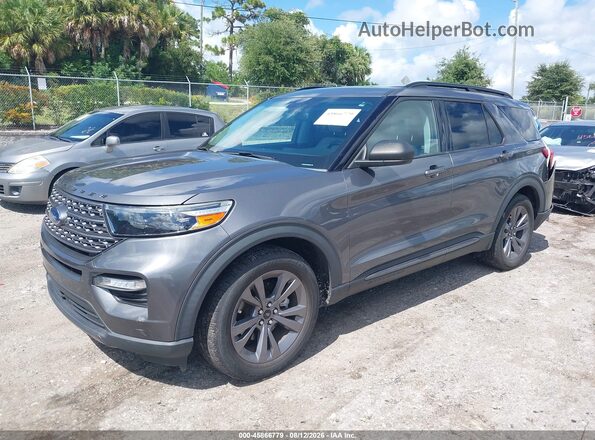 1FMSK7DH1MGC38525 2021 FORD EXPLORER Gray Przód lewy