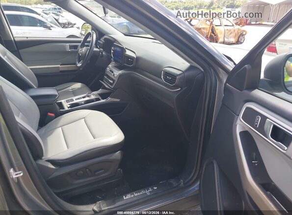 1FMSK7DH1MGC38525 2021 FORD EXPLORER Gray Widok wnętrza z przodu