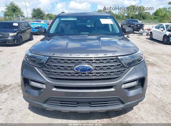 1FMSK7DH1MGC38525 2021 FORD EXPLORER Gray Widok zestawu wskaźników