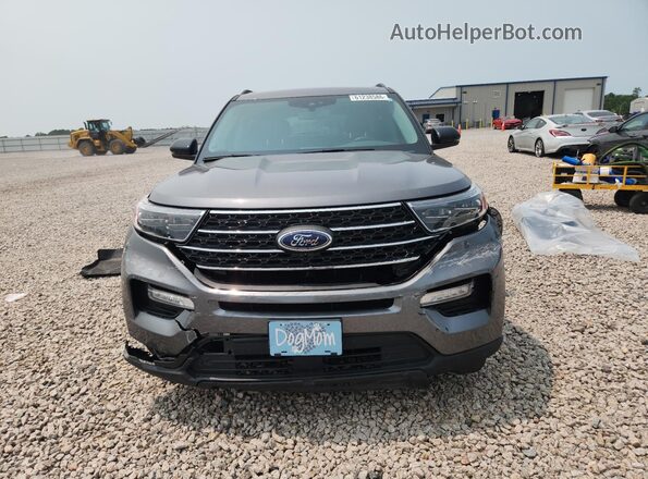1FMSK7DH1PGB90853 2023 FORD EXPLORER Gray Front view